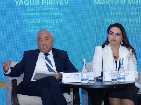 BMU-nun rektoru 7-ci Dayanıqlı İnkişaf Məqsədləri Dialoqunda çıxış etdi - FOTOLAR