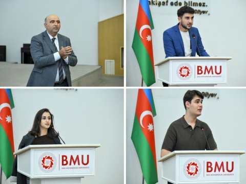 BMU-da Tələbə Elmi Cəmiyyətinin fəaliyyəti ilə bağlı təqdimat olub 
