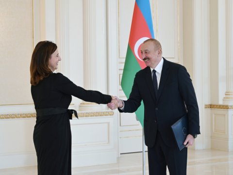 Prezident Avropa İttifaqının yeni səfirinin etimadnaməsini qəbul etdi