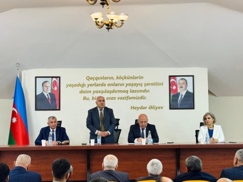 Keçmiş məcburi köçkünlər mina təhlükəsi ilə bağlı maarifləndirilib - FOTOLAR