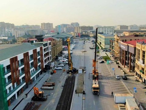 Bakıda tikilən yeni yol belə olacaq - VİDEO