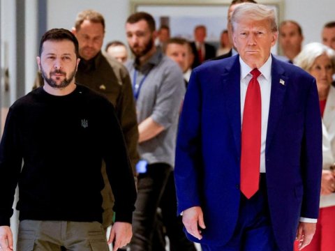 Tramp ve Zelenski görüşmesi 2,5 saat sürdü