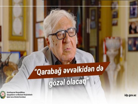 Xalq yazıçısı Anar: Qarabağ əvvəlkidən də gözəl olacaq - VİDEO