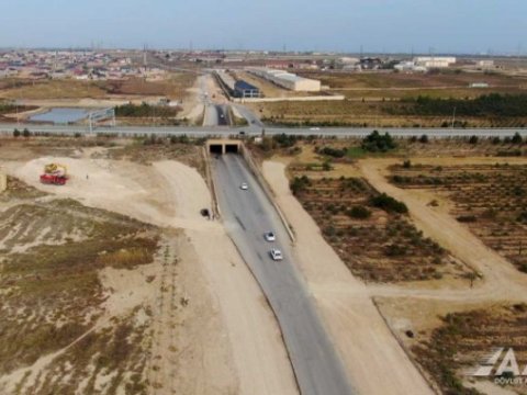 Zığ dairəsi-Hava Limanı yoluna birləşdirən yanaşma yolları tikilir - VİDEO