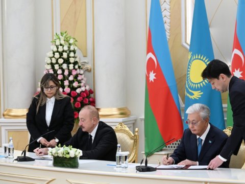 Azərbaycan-Qazaxıstan münasibətləri yüksələn xəttlə inkişaf edir