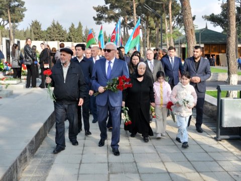 Vətən müharibəsi şəhidinin anım mərasimi keçirilib - FOTOLAR