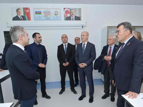 Emin Əmrullayev və Erol Özvar Qarabağ Universitetində - FOTO