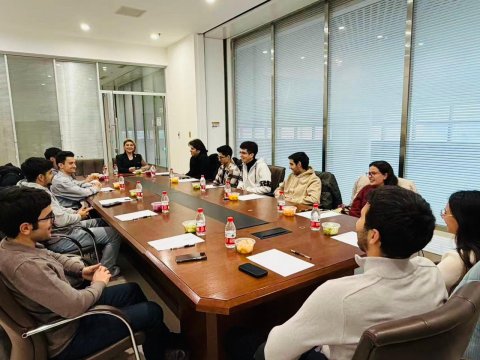 İDP çərçivəsində Çində təhsil alan BMU tələbələri ilə görüş keçirilib