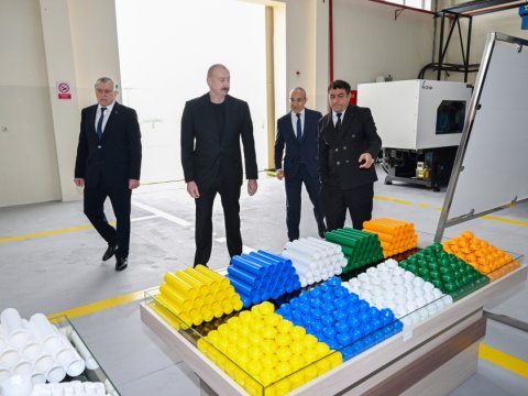 Sabirabadda su filtrləri istehsal edilir - Prezident müəssisədə