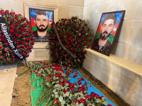 İtkin şəhid Abdulla Quliyev Sarayda dəfn edildi
