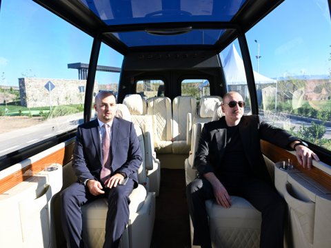 Prezident Ağalı kəndinin 2-ci mərhələsinin və Məmmədbəyli kəndinin açılışlarında - FOTO