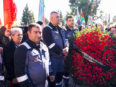 “AzerGold” QSC-nin kollektivi şəhid əməkdaşın xatirəsini yad edib