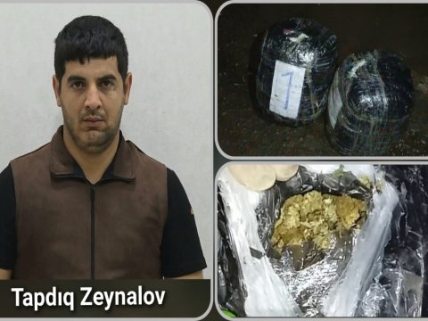 Astarada narkokuryerdən 8 kiloqram marixuana aşkarlandı