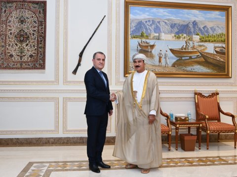 Ceyhun Bayramov Omanın Kral Ofisinin naziri ilə görüşdü - FOTO