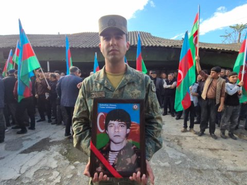 Şəhid Aydın Nuruyev Göyçayda dəfn edildi