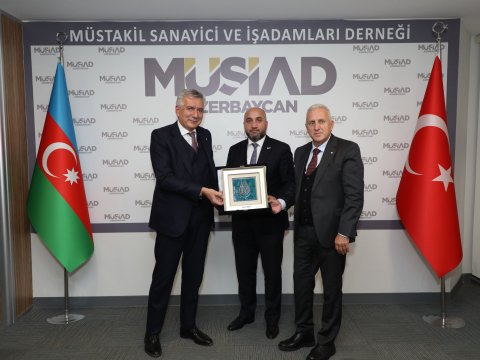İstanbul Sənaye Palatasının nümayəndələri MÜSİAD Azərbaycanda - FOTO
