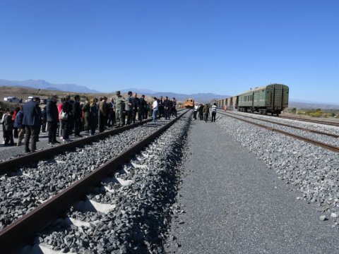 Zəngəzur dəhlizinin tərkib hissəsi olan Həkəri stansiyasından GÖRÜNTÜLƏR