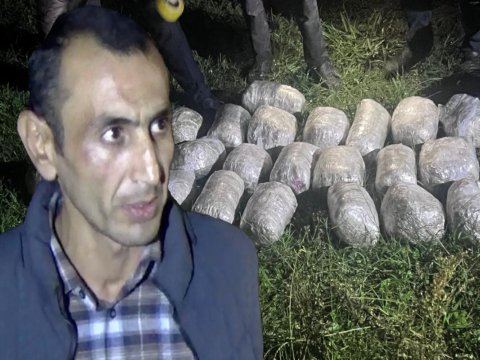 Əvvəllər məhkum olunmuş şəxs 27 kq narkotiklə tutuldu - VİDEO