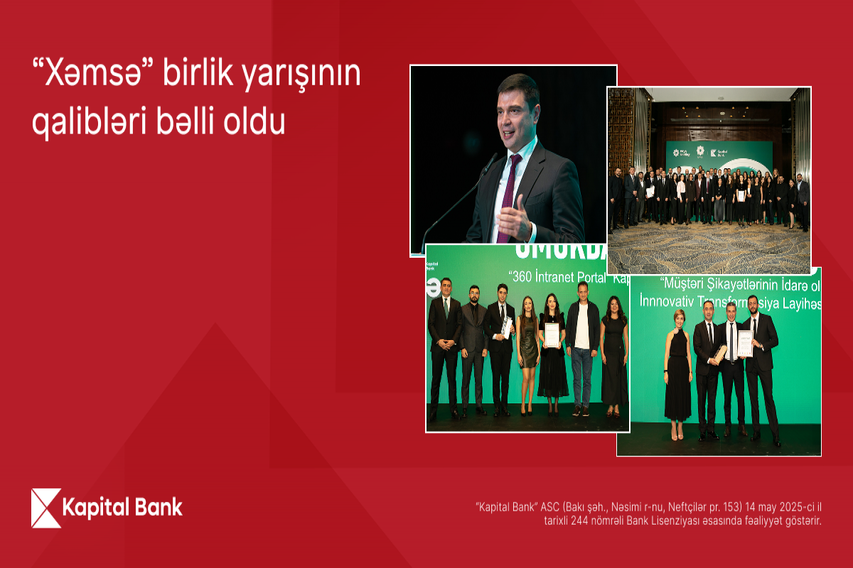 “Xəmsə” birlik yarışında Kapital Bank iki layihə ilə qalib olub