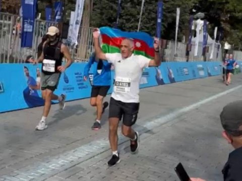 Ağbaba köhləni İstanbul marafonunda
