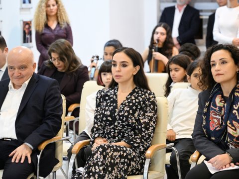 Leyla Əliyeva Bülbül adına orta məktəbdə - FOTOLAR