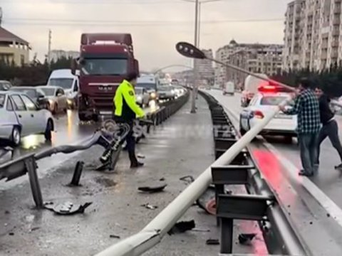 Bakı-Sumqayıt yolunda ağır qəza