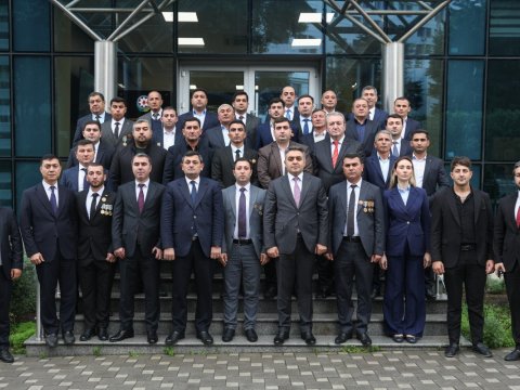 Dövlət Xidmətində Vətən müharibəsi iştirakçıları ilə görüş - FOTOLAR