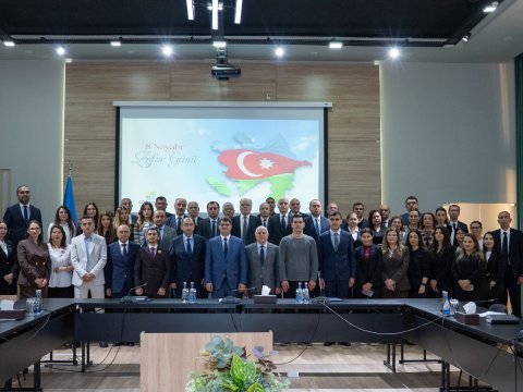 Nazirlikdə Zəfər Gününün 5-ci ildönümü qeyd edilib - FOTO