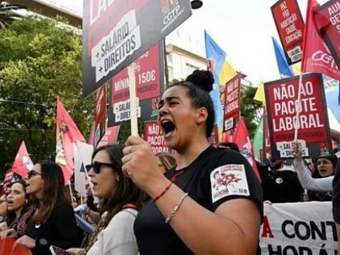 Portuqaliyada kütləvi ETİRAZLAR