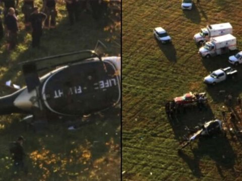 ABŞ-də helikopter qəzası: ölən və yaralılar var