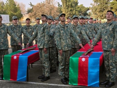 Əsgərlərimizin andiçmə mərasimləri keçirilib - VİDEO