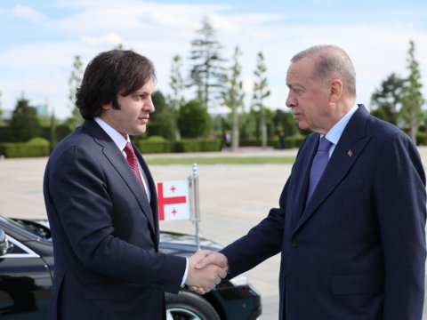 Ərdoğan Kobaxidze ilə danışıqlar apardı
