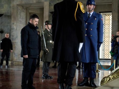 Zelenski Atatürkün məzarında - FOTO