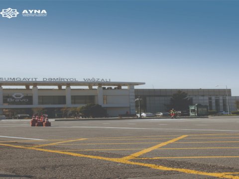 Sumqayıtda yeni nəqliyyat mübadilə mərkəzi yaradıldı - FOTOLAR