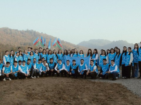 Prezidentin ailəsi Lənkəranda ekoloji aksiyalarda iştirak ediblər - FOTOLAR