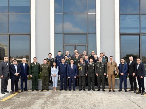 Hərbi attaşelər Milli Aviasiya Akademiyasında - FOTOLAR