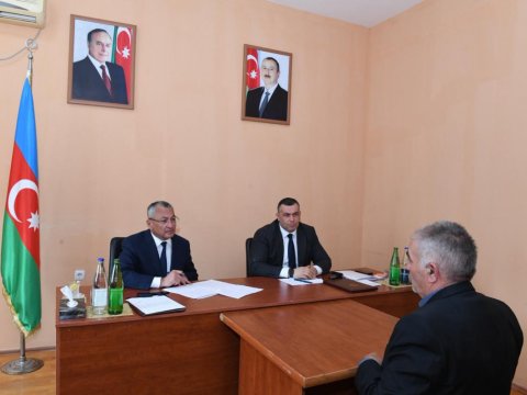 Biləsuvarda keçmiş məcburi köçkünlərin müraciətləri dinlənilib - FOTO