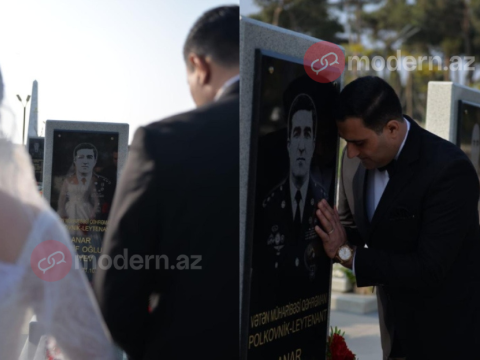 Şəhid məzarından başlayan toy: Bu günü illərlə gözlədik