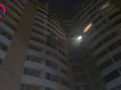 Nərimanovda bina yanır - Sakinlər təxliyə edildi
