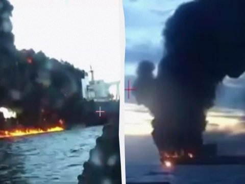 Rusiya gəmiləri belə məhv edildi - ANBAAAN GÖRÜNTÜLƏR