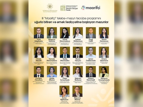 “Maarifçi”lər əmək fəaliyyətinə başladılar