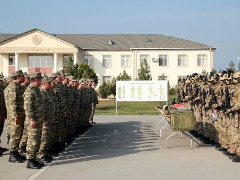 Hərbi təlimdən yeni GÖRÜNTÜLƏR