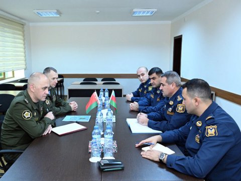 Azərbaycanla Belarusun hərbi mütəxəssisləri görüşdü - FOTO