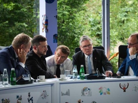 Zelenski Avropa liderləri ilə bir arada - FOTO