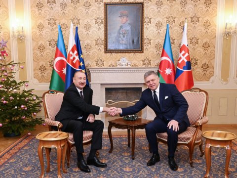 İlham Əliyev Slovakiyanın Baş naziri ilə görüşdü - FOTO