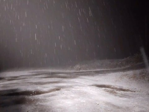 Laçına qar yağır