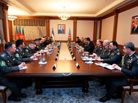 Azərbaycan-Özbəkistan hərbi əməkdaşlığı müzakirə olundu - VİDEO