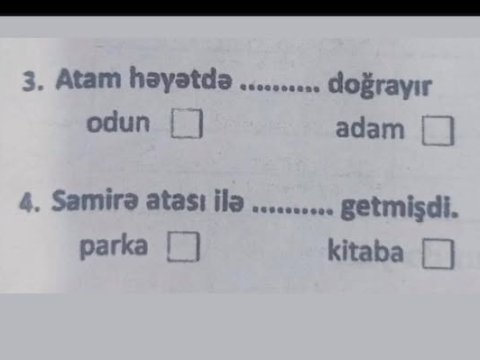 Qalmaqallı test sualı ilə bağlı rəsmi açıqlama