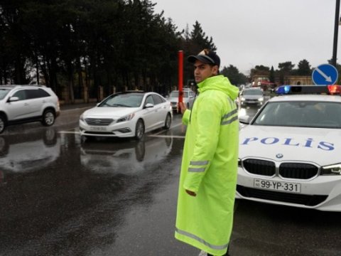 Polis gücləndirilmiş iş rejimində - GÖRÜNTÜLƏR