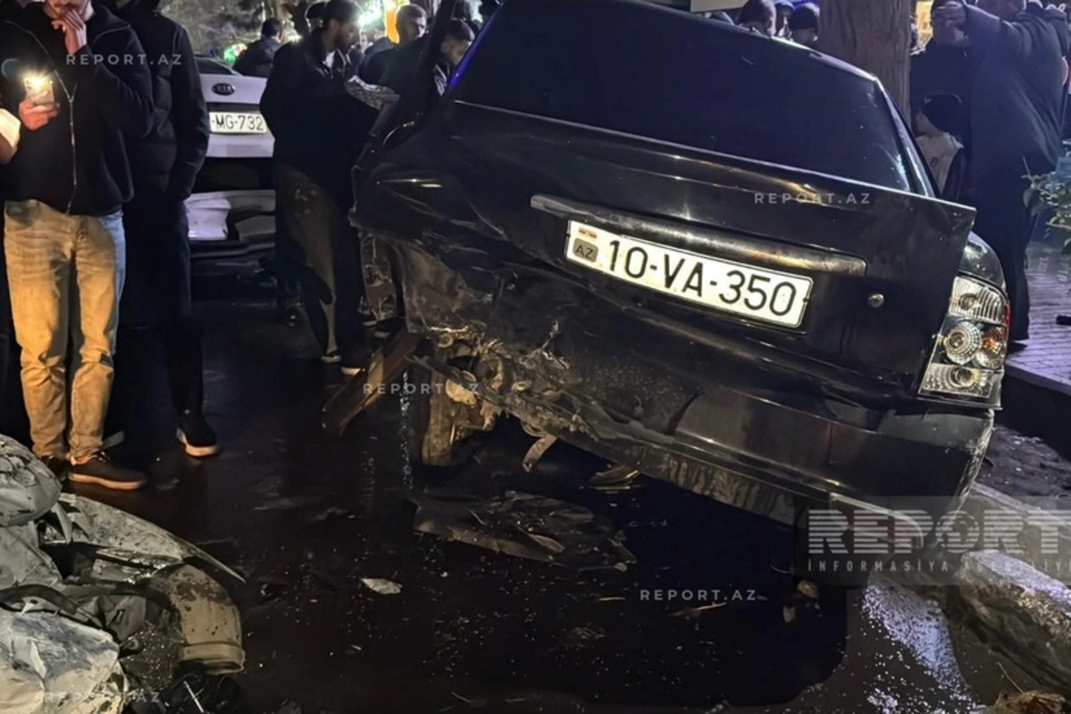 Sumqayıtda səkkiz maşın toqquşdu
